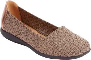 Comfortview Women's The Bethany Slip On Flat (Wide Widths Available)