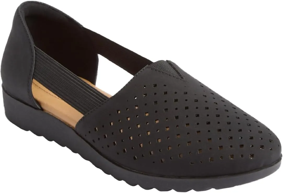 Comfortview Women's The Zoe Slip On Flat (Wide Widths Available)