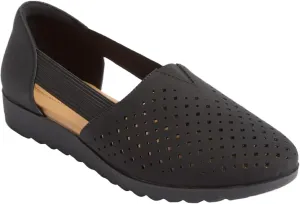 Comfortview Women's The Zoe Slip On Flat (Wide Widths Available)