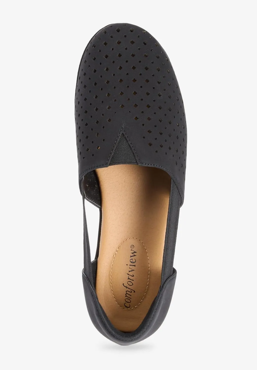 Comfortview Women's The Zoe Slip On Flat (Wide Widths Available)