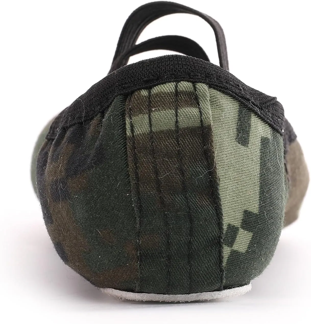 Dance Shoes for Girls Toddler Kids Canvas Ballet Slippers Trendy Camo Dancing Performance Shoes with Elastic Straps