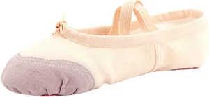 Dance Shoes for Girls Warm Canvas Ballet Slippers Color Block Solid Drawstring Bow Indoor Shoes with Elastic Straps