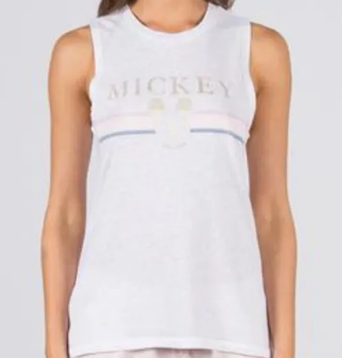 David Lerner Gold Mickey Muscle Tank