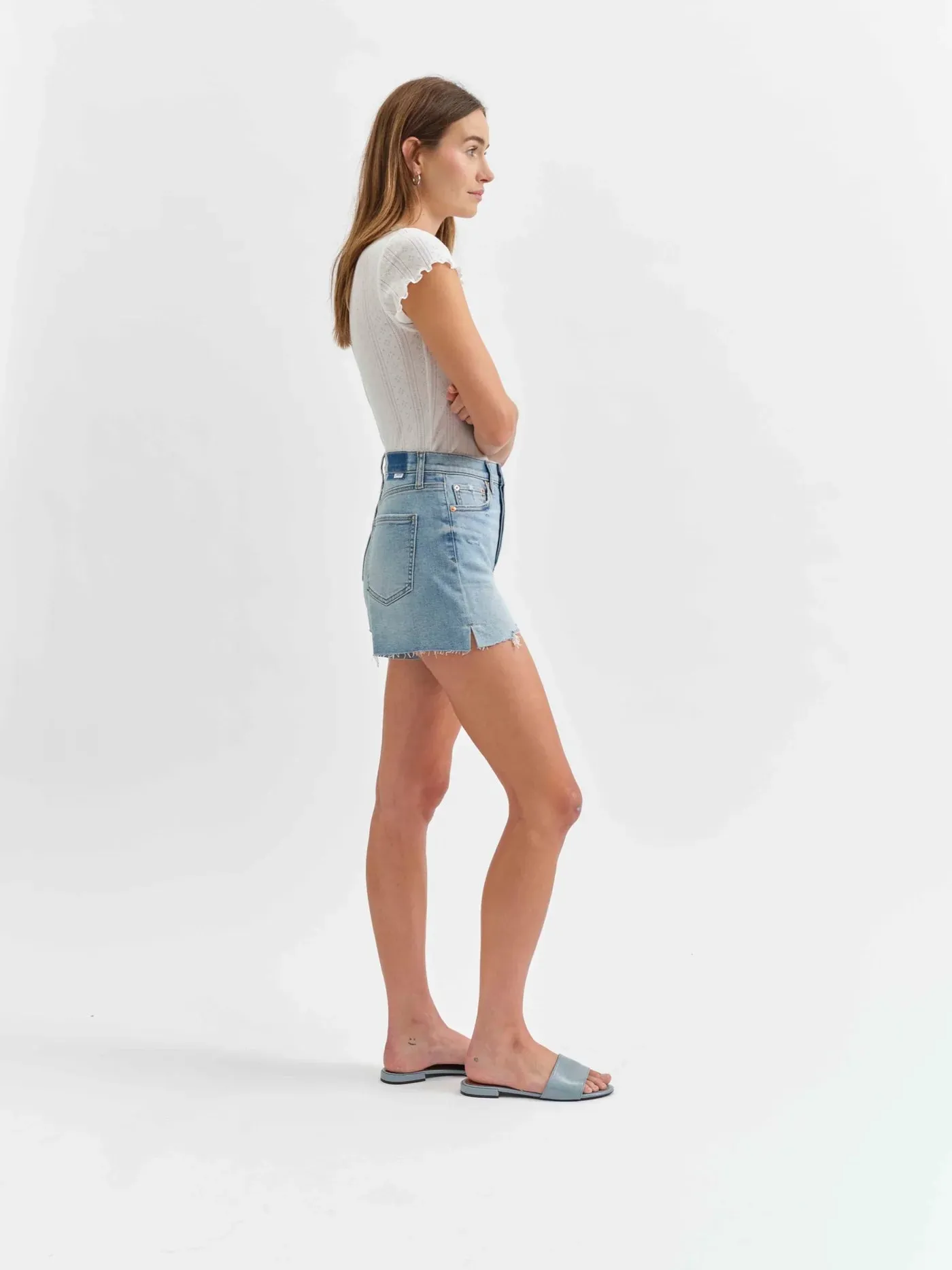 DAZE Bottom Line Jean Short Blooming Vintage