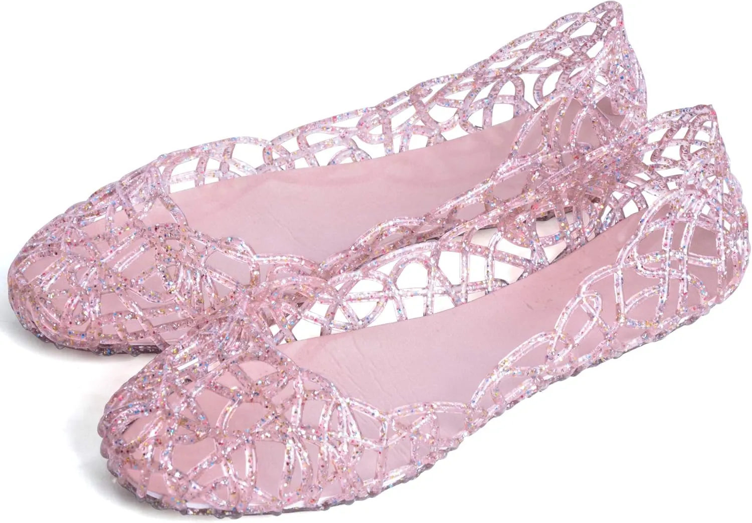 Dear Time Women Flat Heel Summer Beach Jelly Shoes