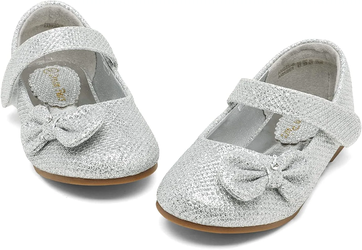 DREAM PAIRS Toddler Girls Dress Shoes Mary Jane Flats, Girls School Uniform Flats Bow Ballerina Shoes