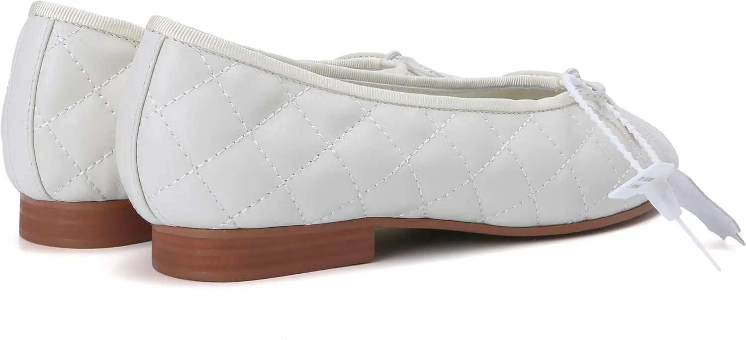 Euphoria Genuine Lambskin Bow Ballet Flats