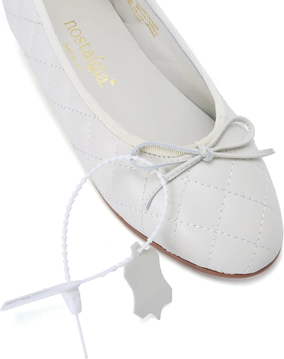 Euphoria Genuine Lambskin Bow Ballet Flats