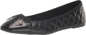 EVANS Women's Wide Fit Quilted Ballet Flat