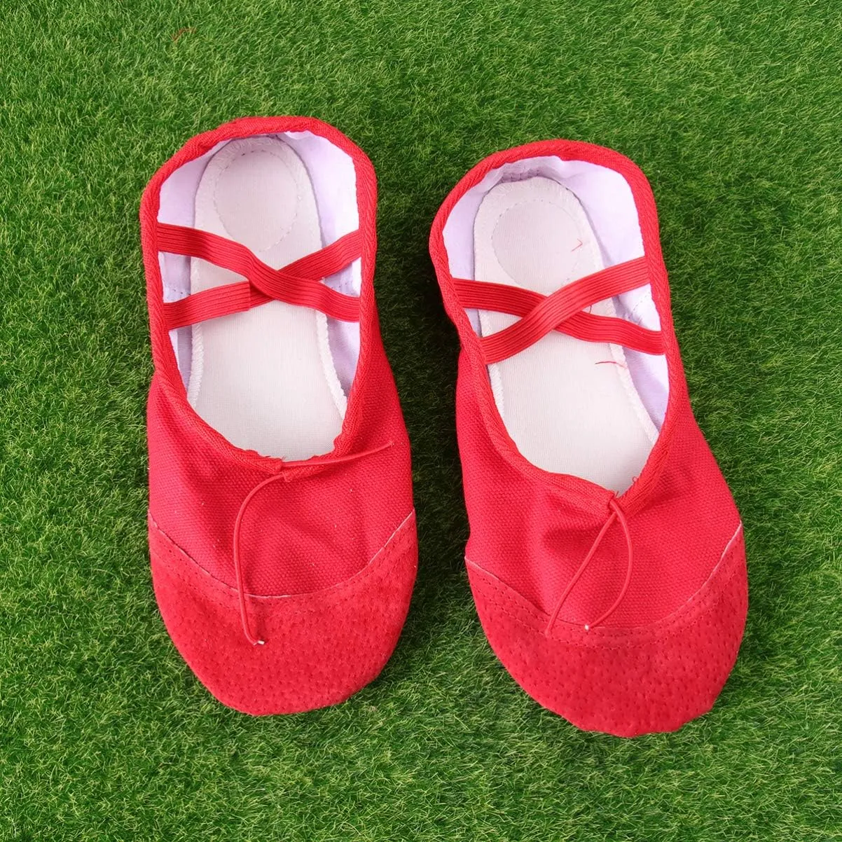 EXCEART Shoes Ballet Shoes 1 Pair of Ballet Flats Shoes Girl Princess Shoes Dancing Practice Shoes Gift Shoes for Girls Women Size 39 Womens Ballet Toddler Red