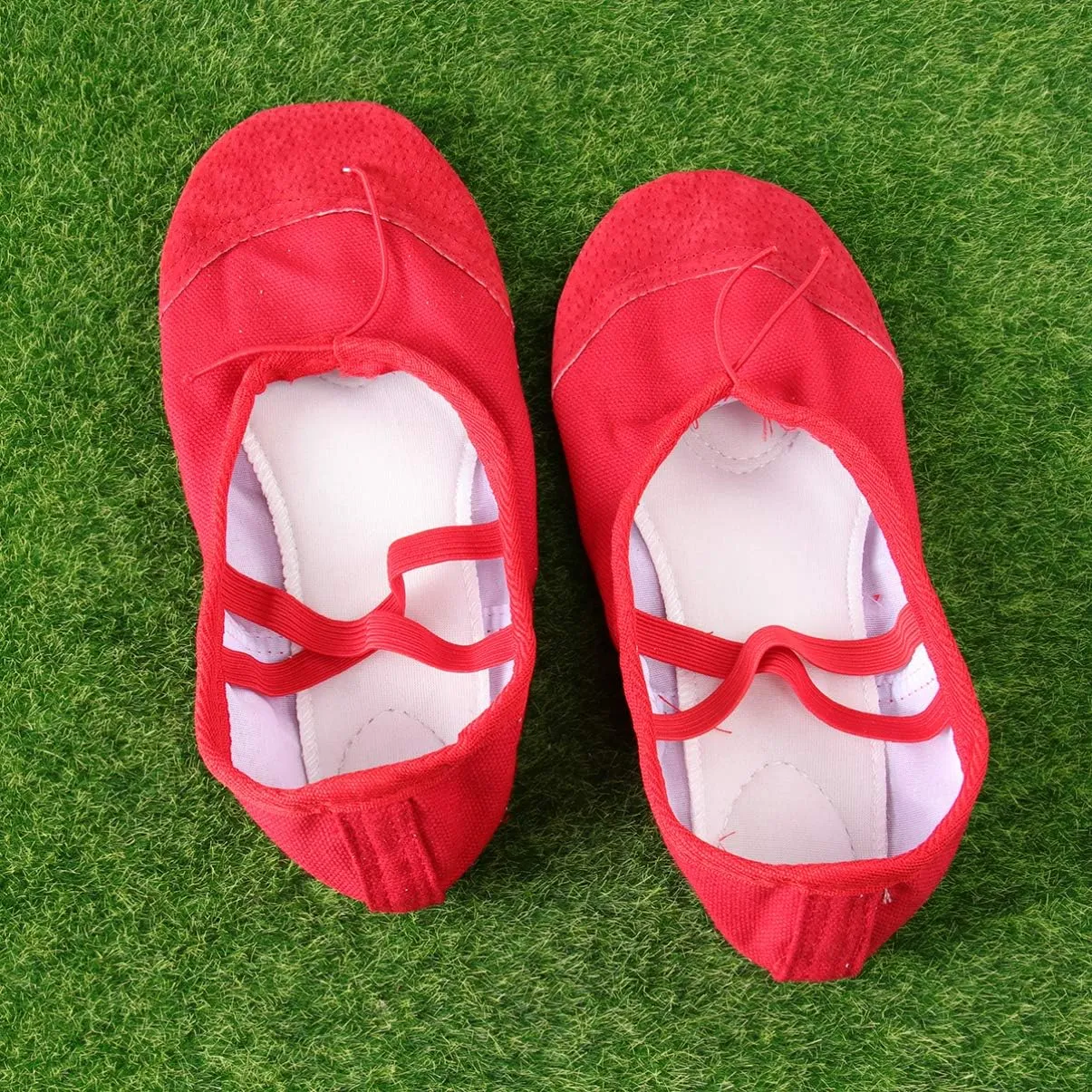 EXCEART Shoes Ballet Shoes 1 Pair of Ballet Flats Shoes Girl Princess Shoes Dancing Practice Shoes Gift Shoes for Girls Women Size 39 Womens Ballet Toddler Red
