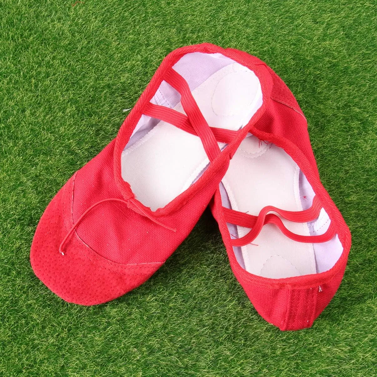 EXCEART Shoes Ballet Shoes 1 Pair of Ballet Flats Shoes Girl Princess Shoes Dancing Practice Shoes Gift Shoes for Girls Women Size 39 Womens Ballet Toddler Red