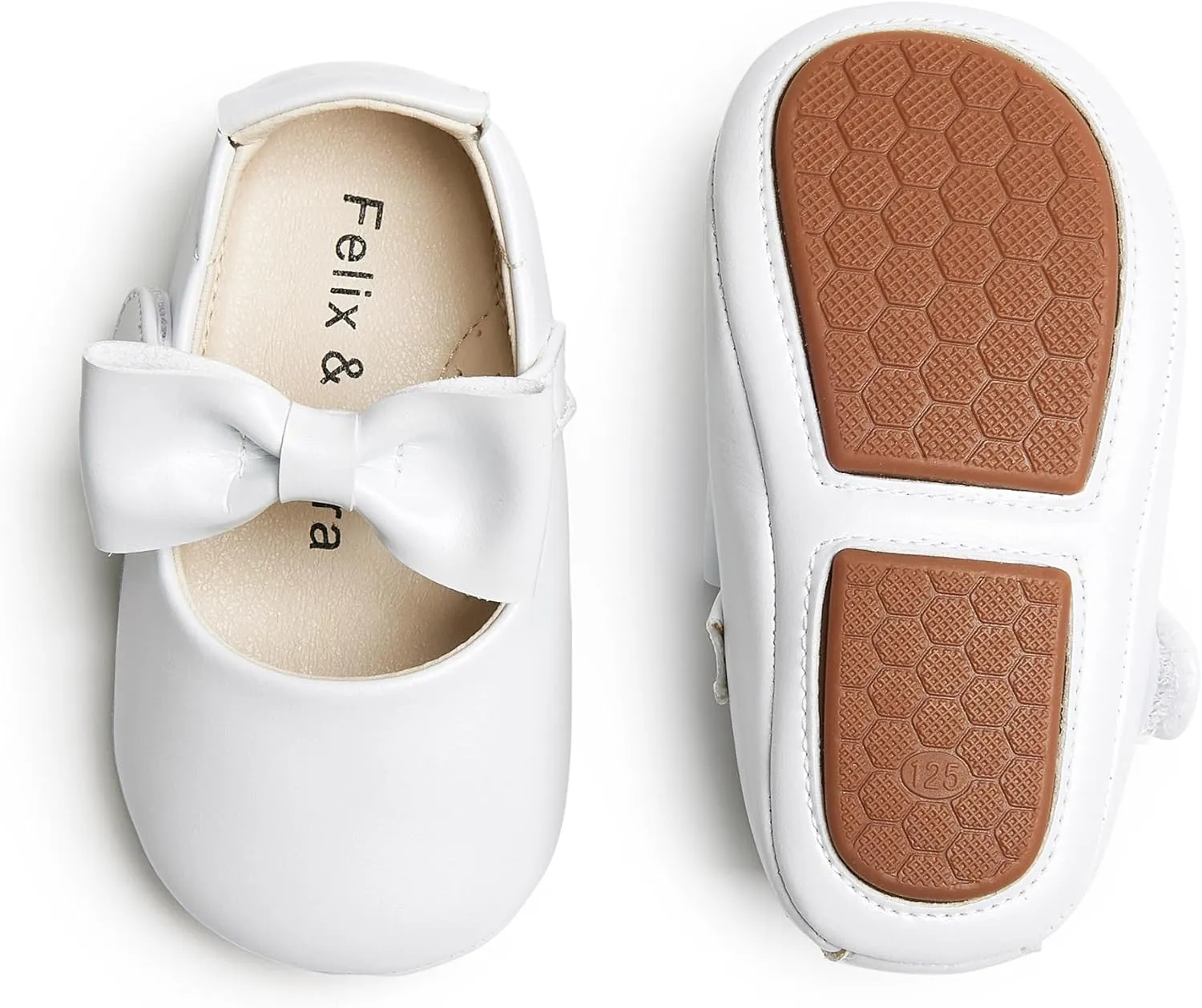 Felix & Flora Soft Sole Baby Shoes - Infant Baby Walking Shoes Moccasinss Rubber Sole Crib Shoes