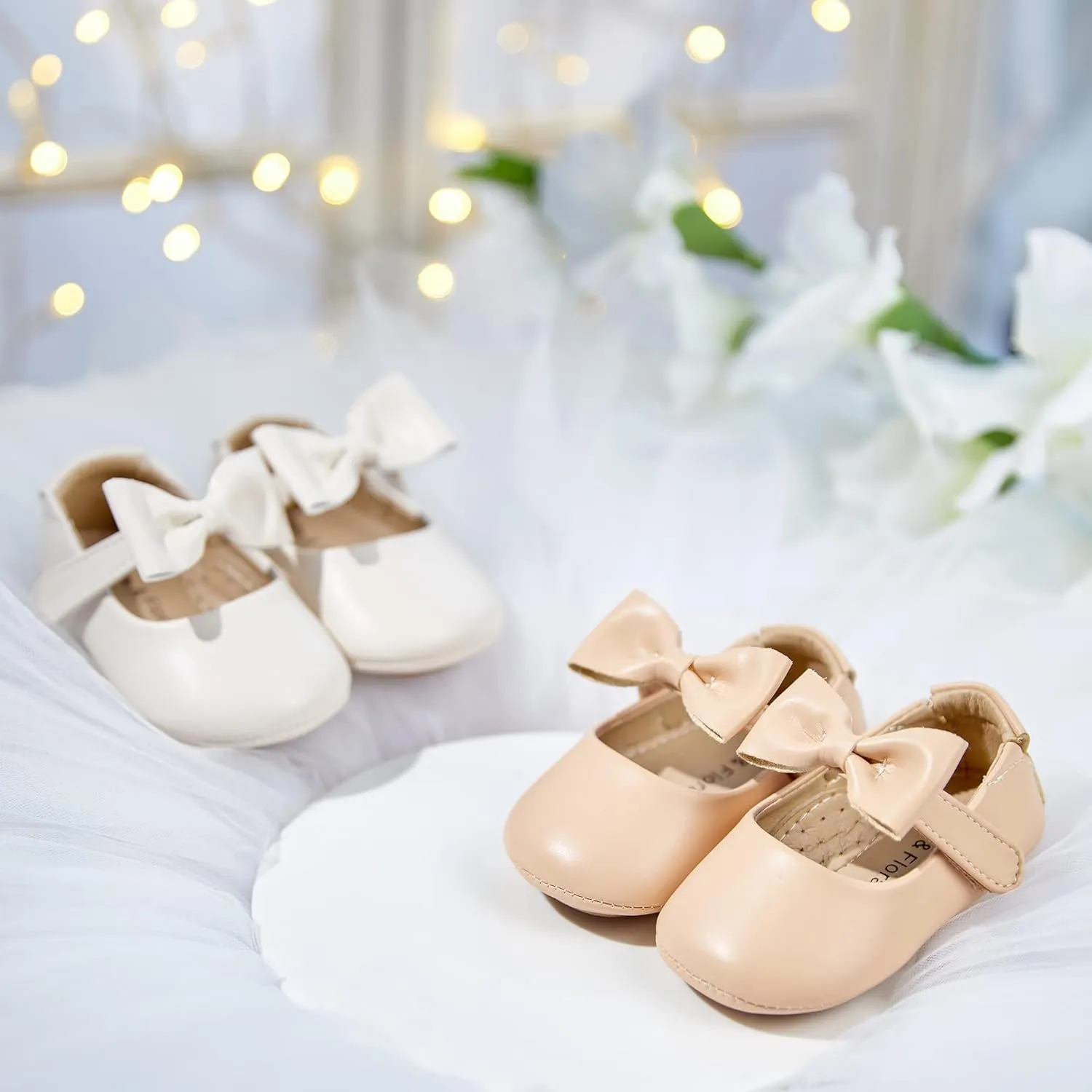 Felix & Flora Soft Sole Baby Shoes - Infant Baby Walking Shoes Moccasinss Rubber Sole Crib Shoes