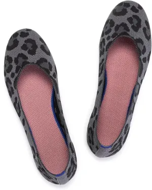 Frank Mully Womens Ballet Flat Shoes Knit Dress Shoes Round Toe Slip On Ballerina Walking Flats Shoes for Woman Low Wedge Comfort Soft