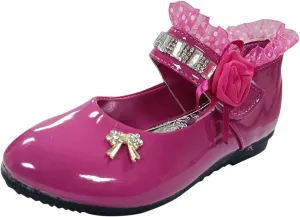 Girls and Toddler Mary Jane Dress Shoes Wedding Party Flower Girl School Shoes Slip on Ballet Flat Toddler Shoes Girl
