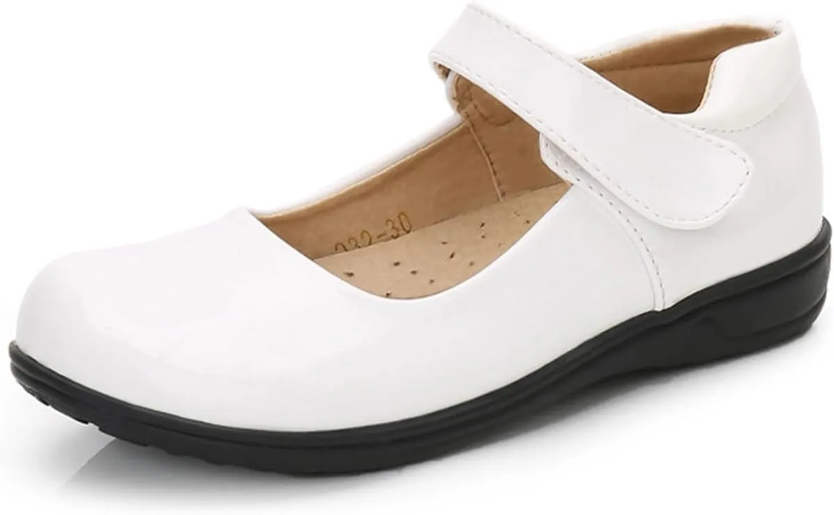 Girls Ballet Dress Shoes Kids Toddler Mary Jane Flats Pu Leather Solid Wedding Party School Communio Oxfor Shoes
