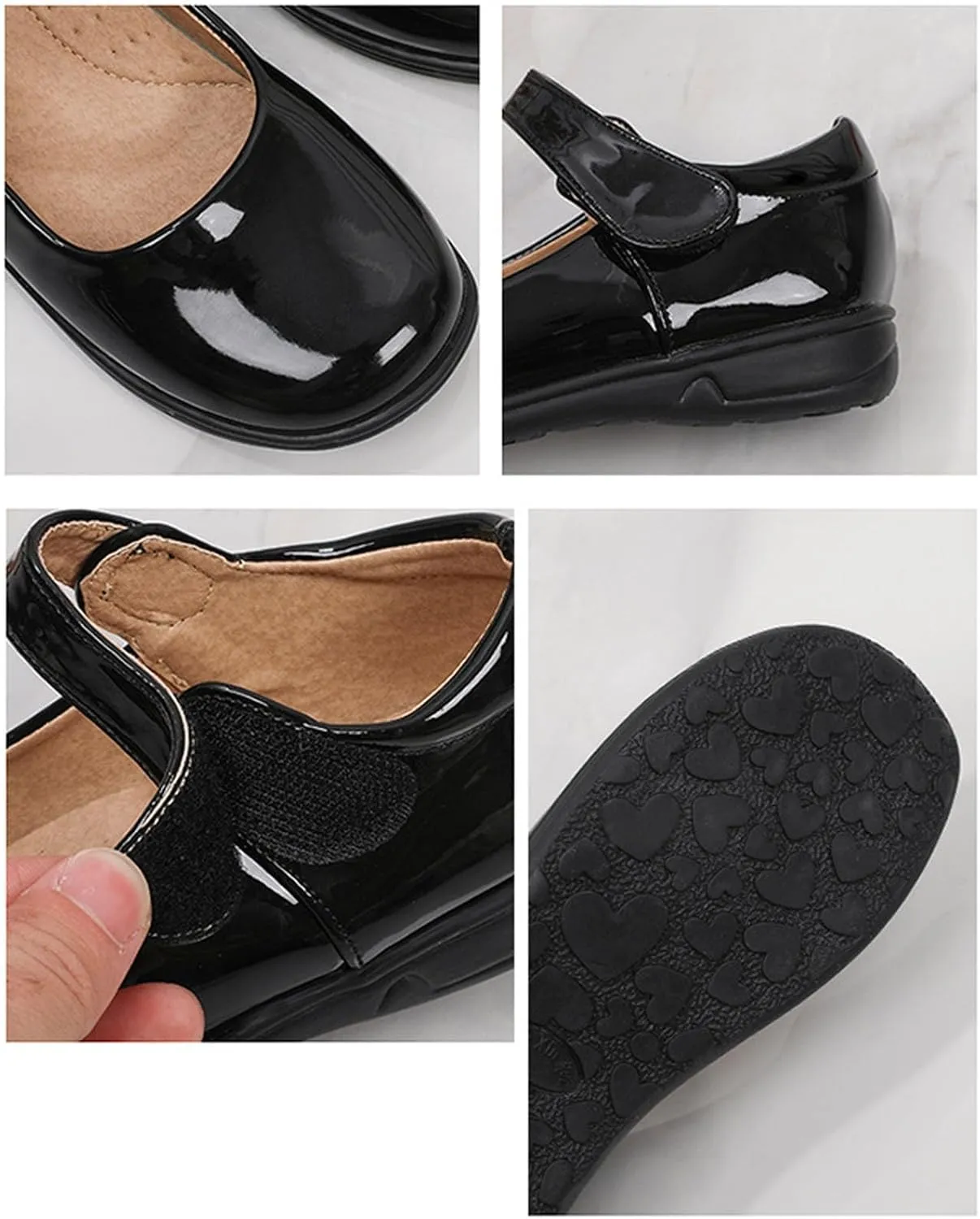 Girls Ballet Dress Shoes Kids Toddler Mary Jane Flats Pu Leather Solid Wedding Party School Communio Oxfor Shoes
