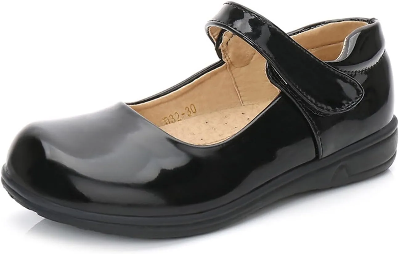 Girls Ballet Dress Shoes Kids Toddler Mary Jane Flats Pu Leather Solid Wedding Party School Communio Oxfor Shoes