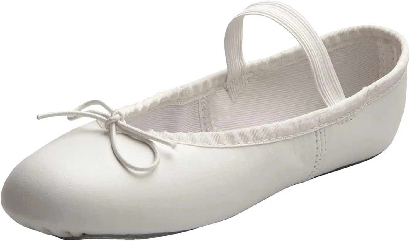 Girl's Ballet Shoe White 8 Toddler