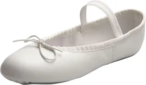 Girl's Ballet Shoe White 8 Toddler