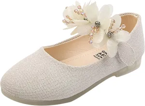 Girls Ballet Shoes Dance Toddler Girls Toe Sandals Round Kids Floral Infant Baby Shoes Princess Girl's Sandals Shoes