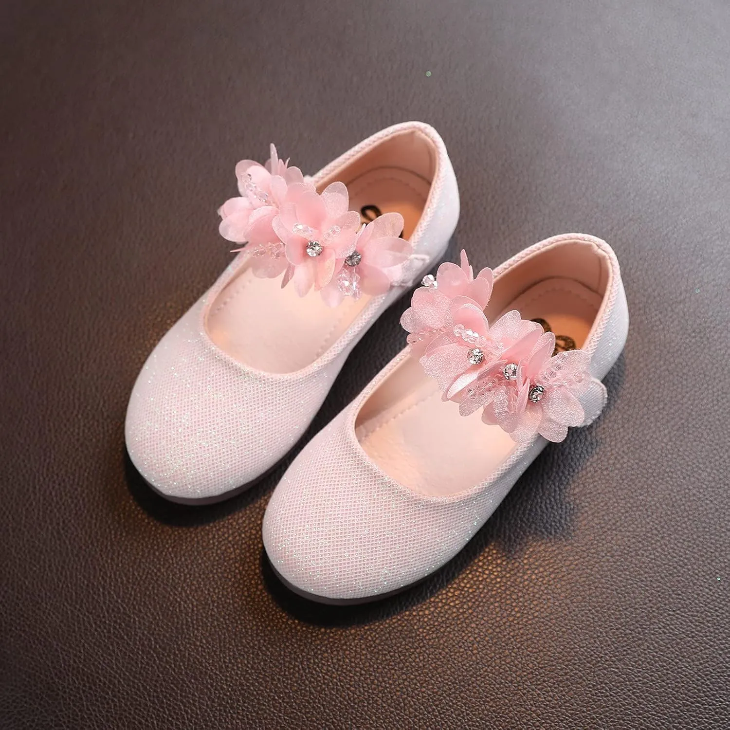 Girls Ballet Shoes Dance Toddler Girls Toe Sandals Round Kids Floral Infant Baby Shoes Princess Girl's Sandals Shoes