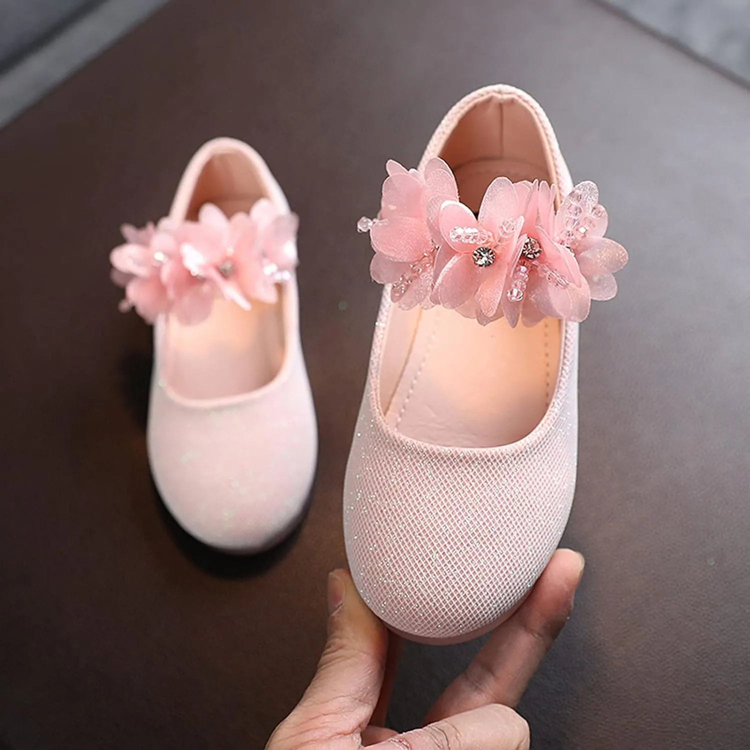 Girls Ballet Shoes Dance Toddler Girls Toe Sandals Round Kids Floral Infant Baby Shoes Princess Girl's Sandals Shoes