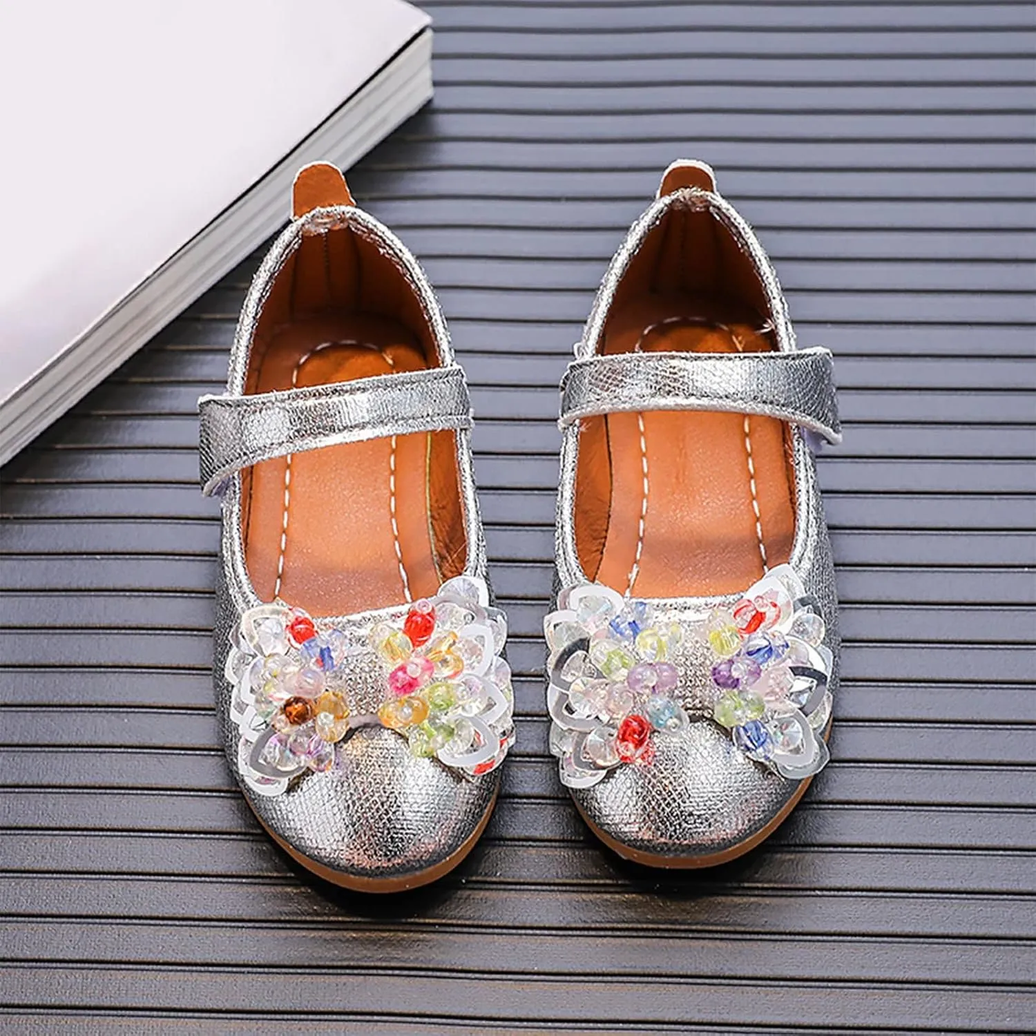 Girls Ballet Shoes Fashion Autumn Girls Casual Shoes Flat Lightweight Colorful Bow Cute Toddler First Walking Shoes