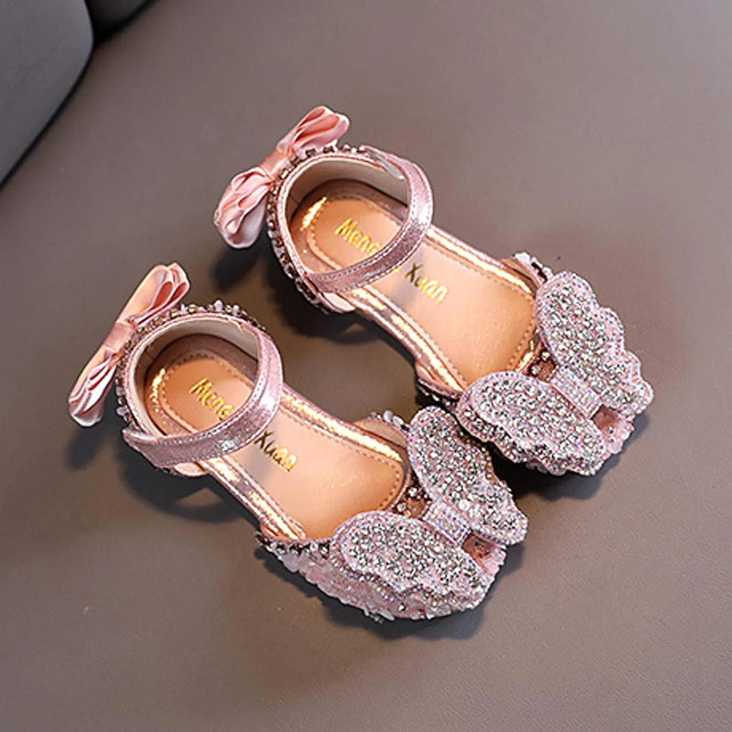 Girls Ballet Shoes Fashion Summer Girls Dance Shoes Princess Dress Performance Shoes Ribbon Pearl Bow Sandals Shoes