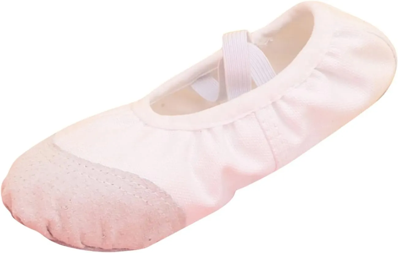 Girls Ballet Shoes for Dance Canvas Yoga Shoes/Ballet Slippers for Dancing Toddler Little Kid Ballerina Girls Shoes