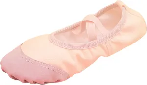 Girls Ballet Shoes for Dance Canvas Yoga Shoes/Ballet Slippers for Dancing Toddler Little Kid Ballerina Slippers