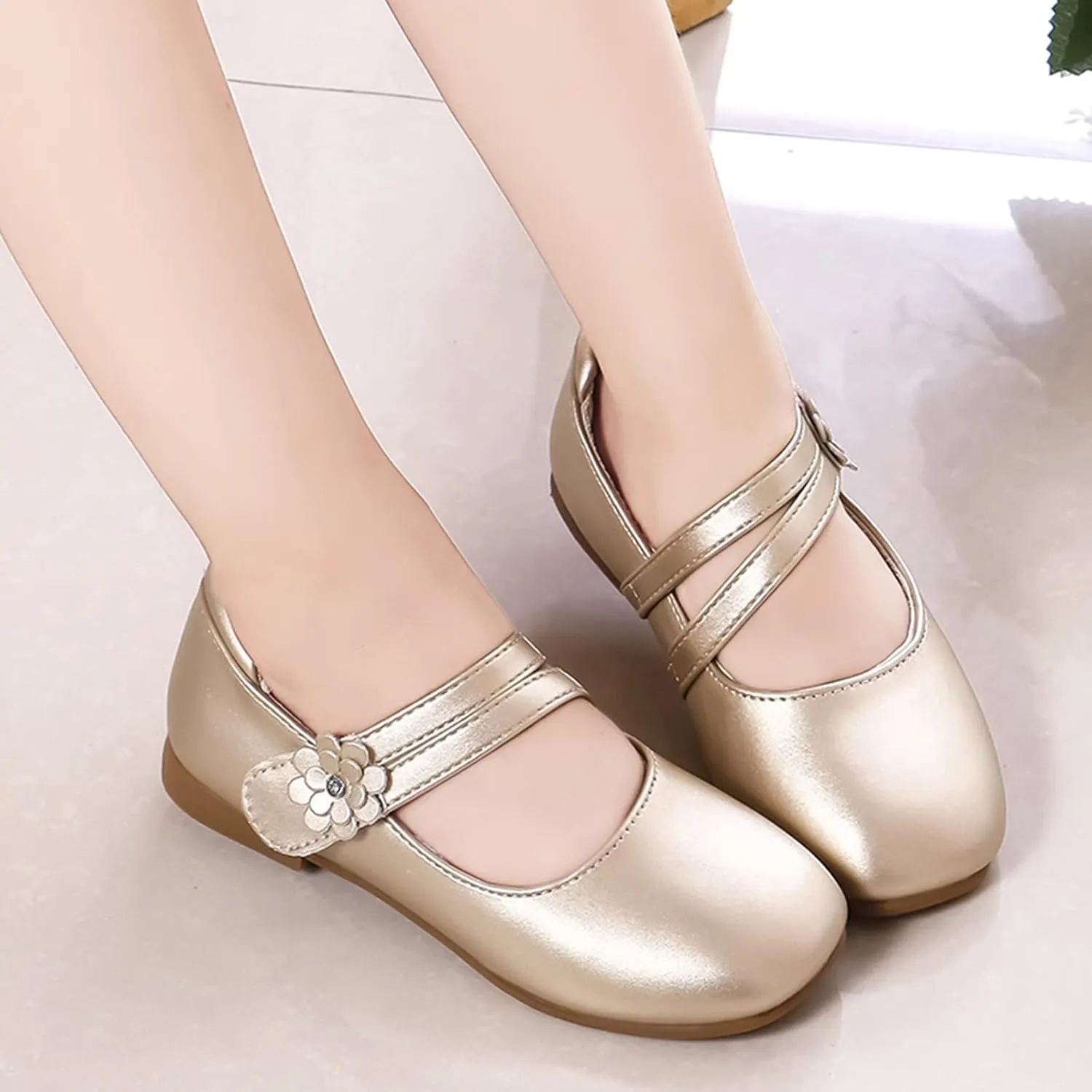 Girls Ballet Shoes Girl Shoes Small Leather Shoes Single Shoes Children Dance Shoes Girls Toddler First Walking Shoes