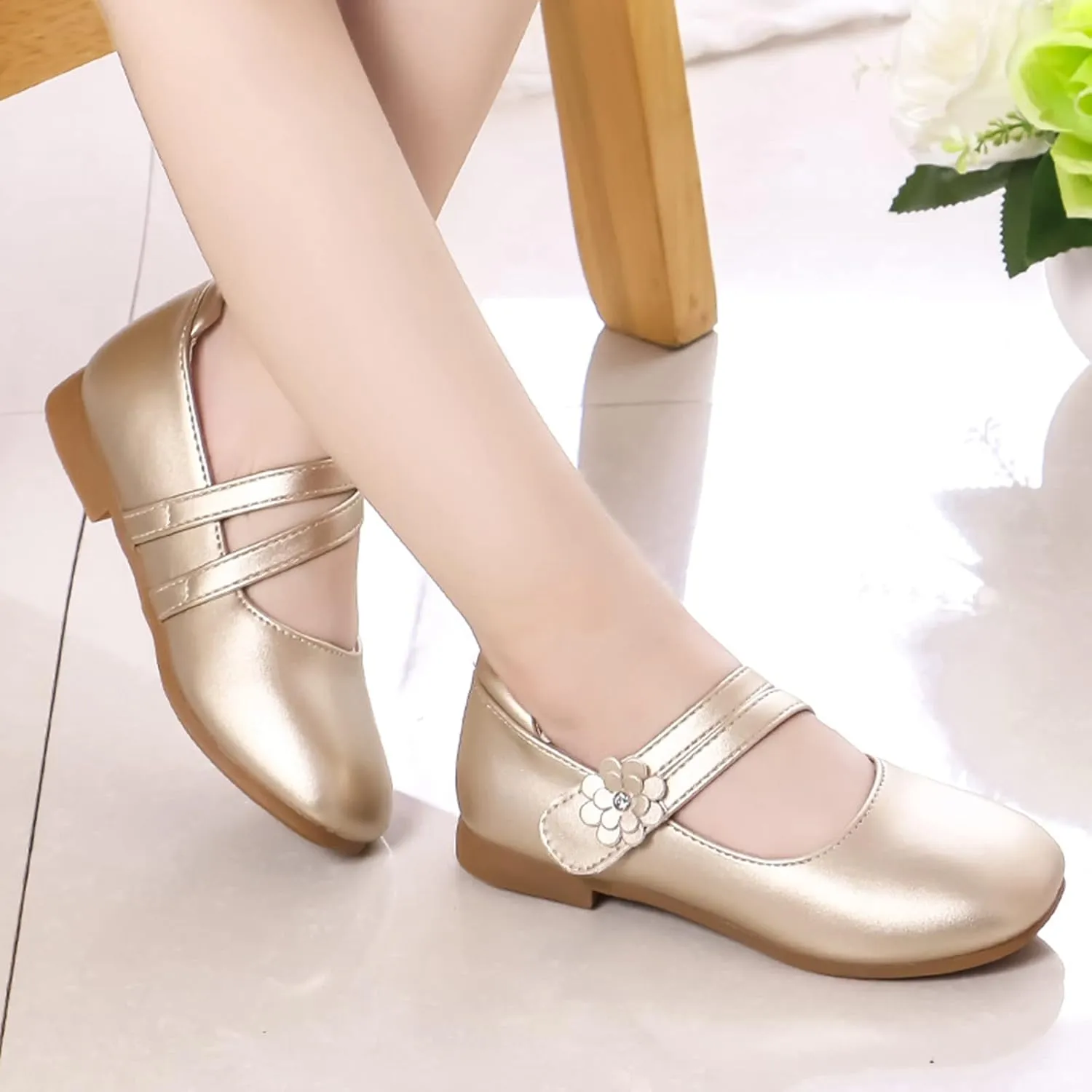 Girls Ballet Shoes Girl Shoes Small Leather Shoes Single Shoes Children Dance Shoes Girls Toddler First Walking Shoes