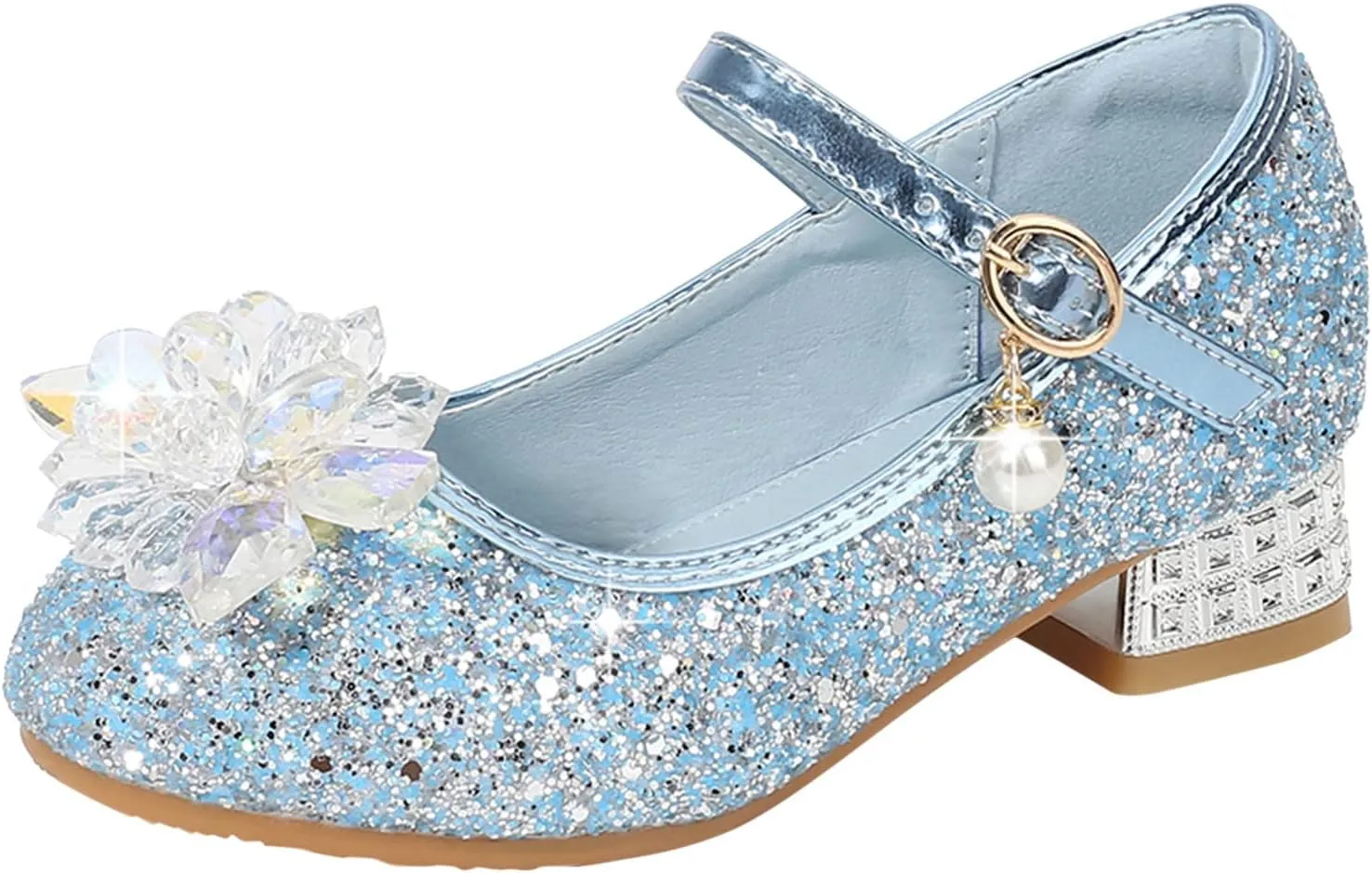 Girls Ballet Slippers Full Sole Toddler Little Kid Girls Dress Pumps Glitter Sequins Size 1 Baby Girls Shoes