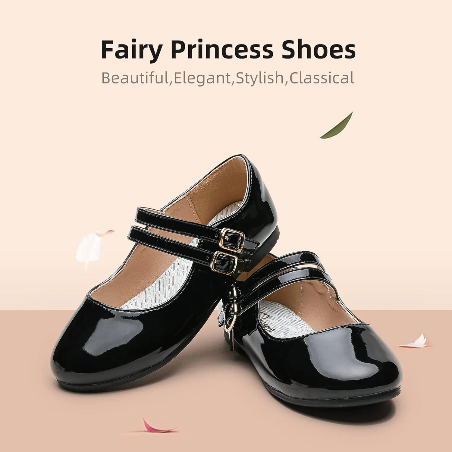Girls Dress Shoes Princess Wedding Girls Flats Toddler Girl Shoes for Little Big Kids