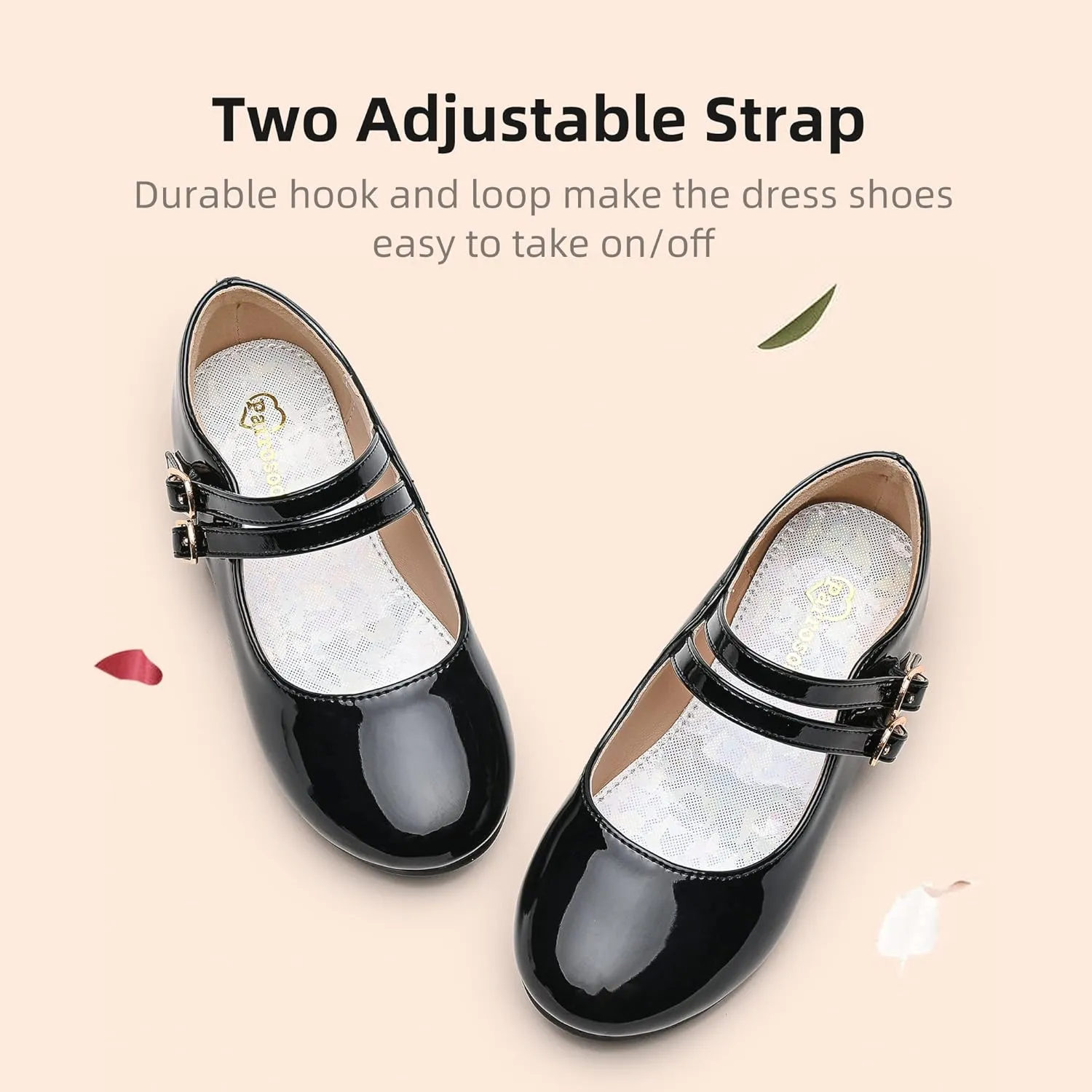 Girls Dress Shoes Princess Wedding Girls Flats Toddler Girl Shoes for Little Big Kids