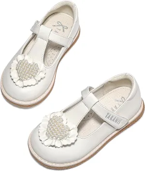 Girls Dress Shoes Toddler Mary Janes Shoes Pearl Princess Ballet Flats