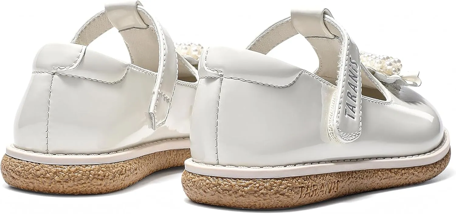 Girls Dress Shoes Toddler Mary Janes Shoes Pearl Princess Ballet Flats