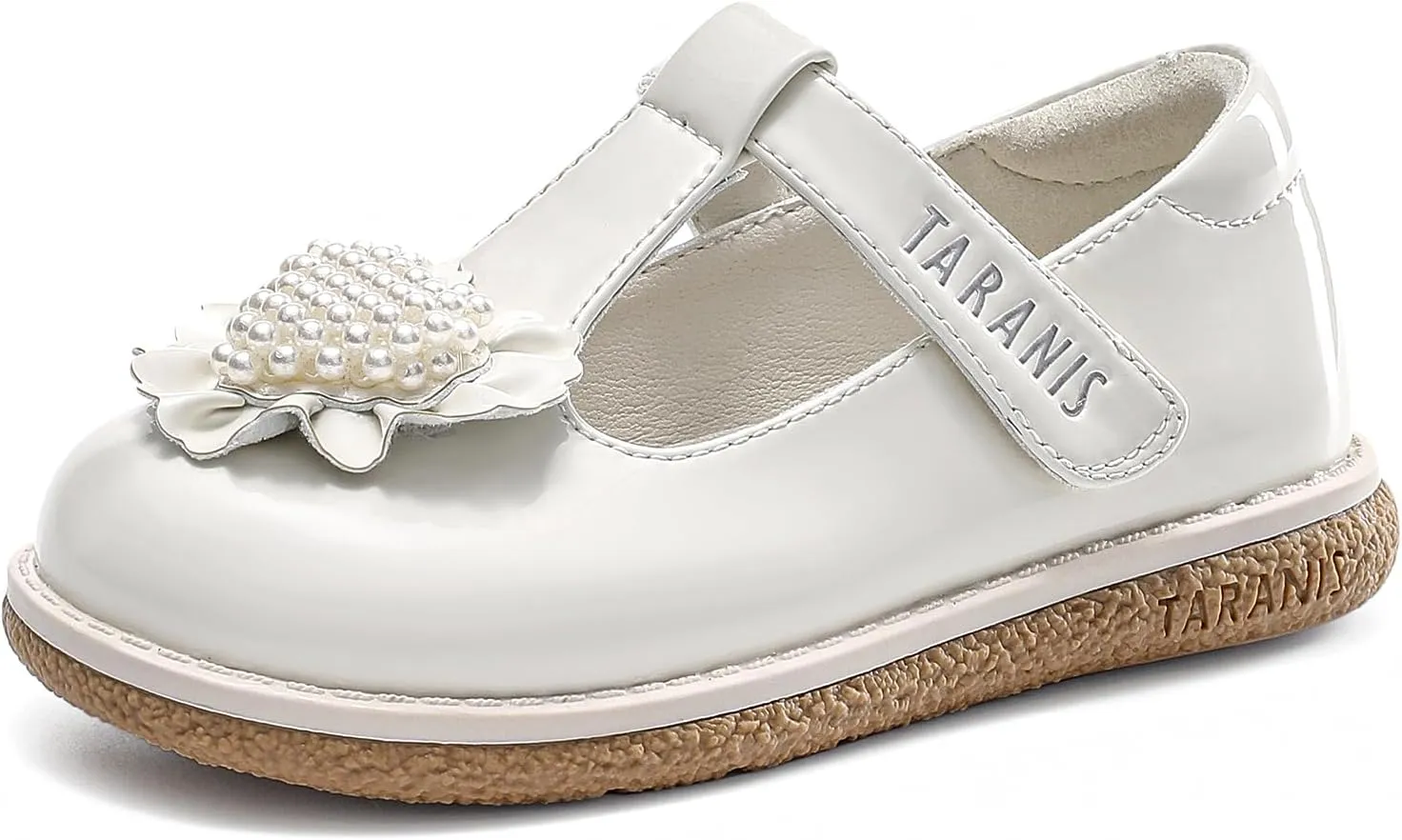 Girls Dress Shoes Toddler Mary Janes Shoes Pearl Princess Ballet Flats