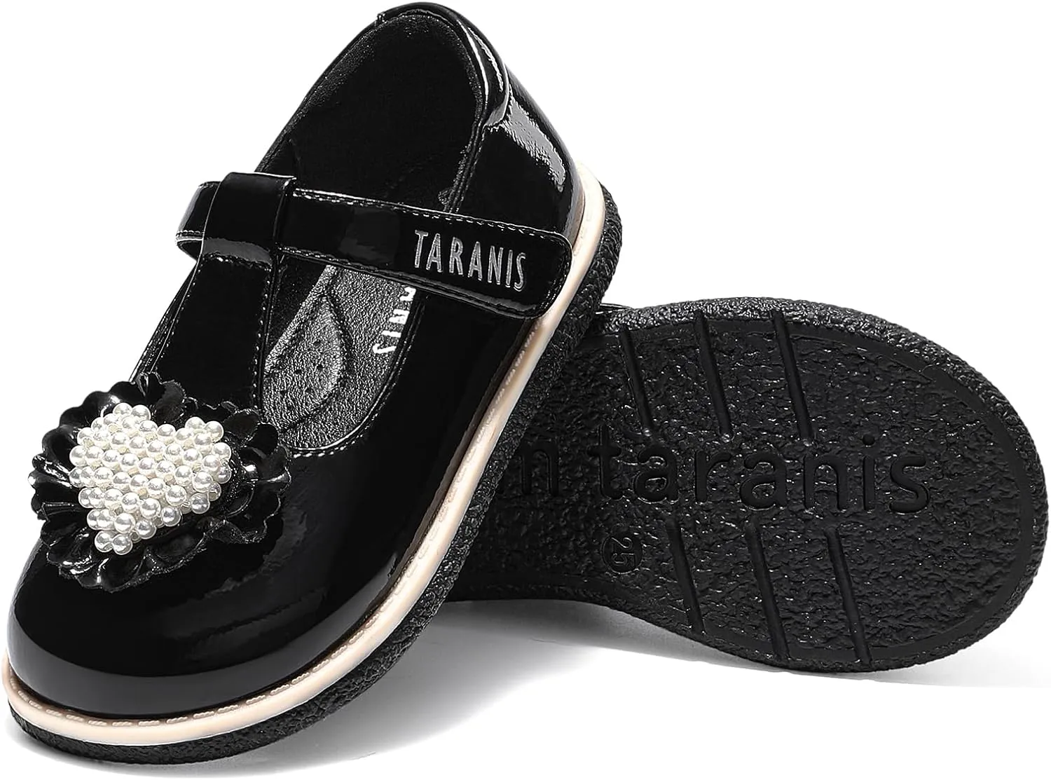 Girls Dress Shoes Toddler Mary Janes Shoes Pearl Princess Ballet Flats