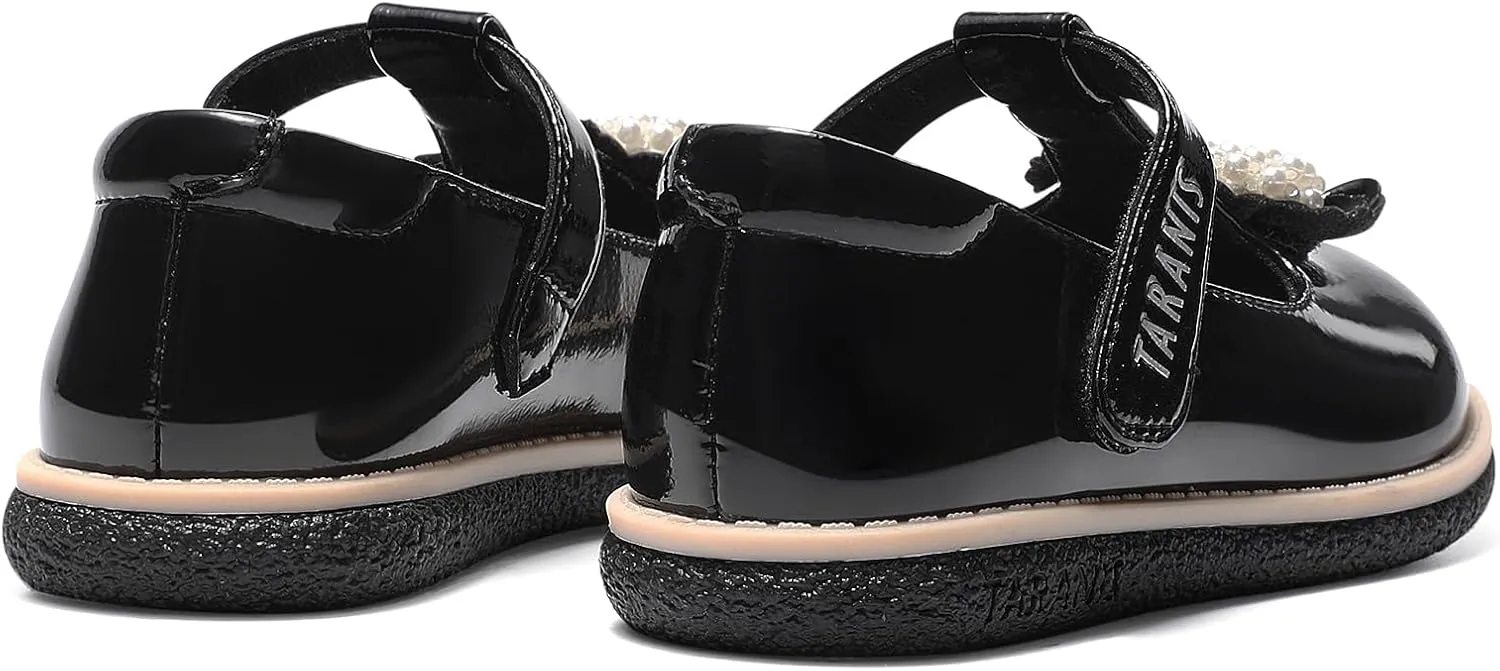 Girls Dress Shoes Toddler Mary Janes Shoes Pearl Princess Ballet Flats