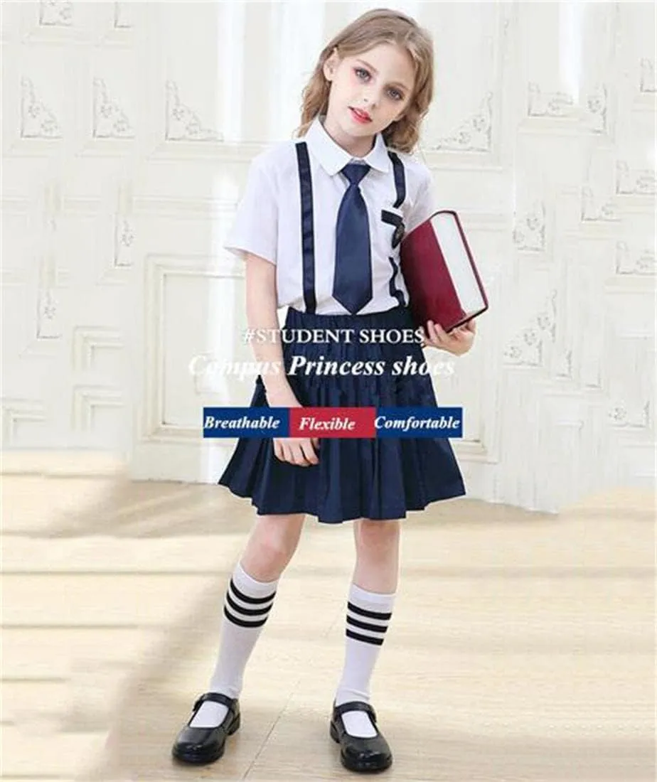 Girls Flat Oxfords School Uniform Shoes Performance Dress Shoes Princess Mary Jane