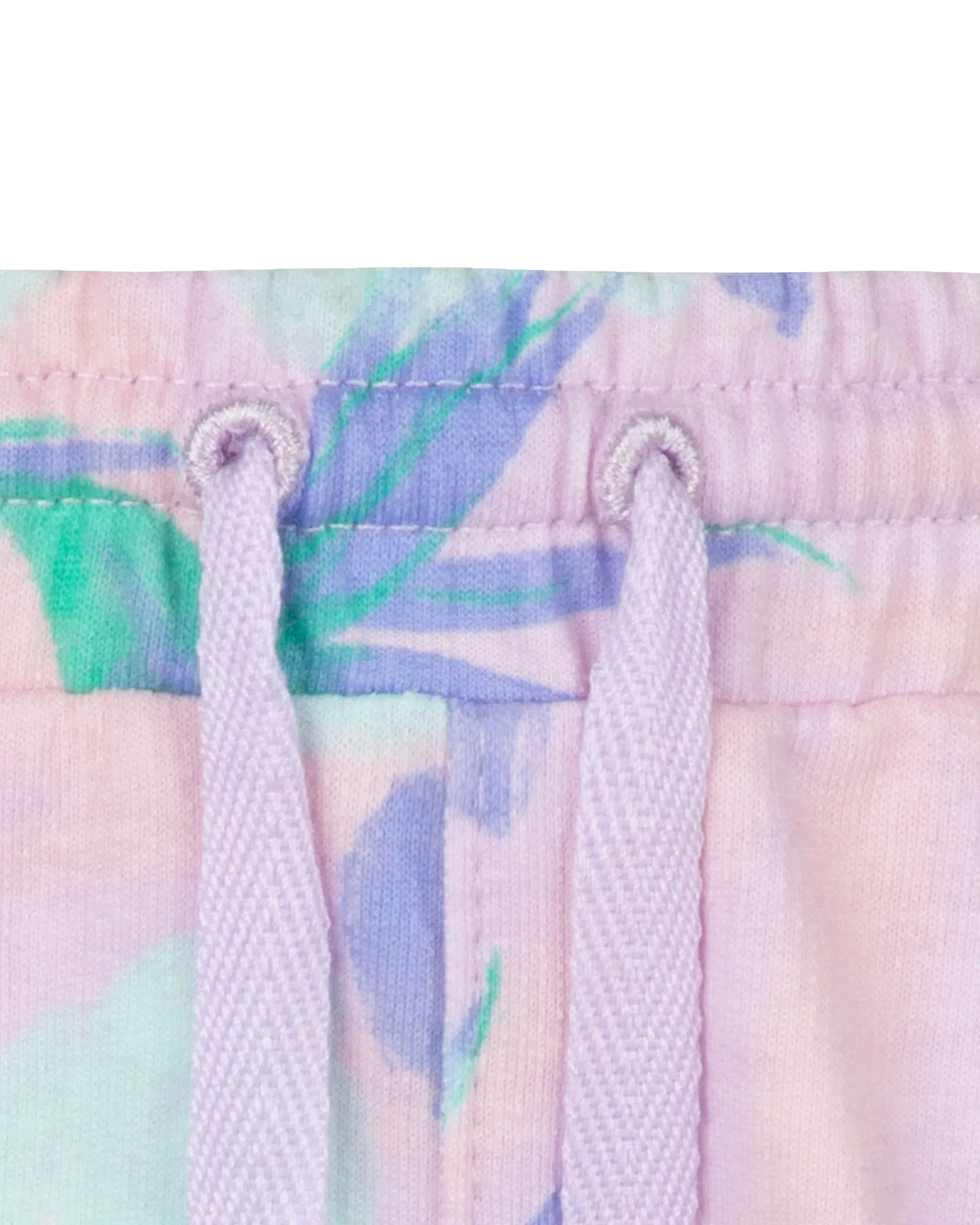 Girls French Terry Shorts in Light Lavender