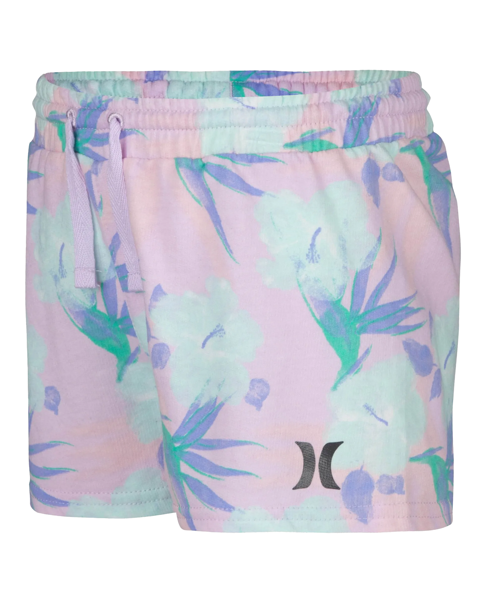 Girls French Terry Shorts in Light Lavender