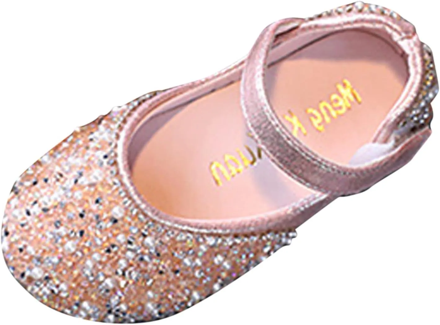 Girls Mary Jane Dress Shoes Rhinestones Ballet Flats Flower Girl Wedding Party Shoes Toddler Kids Sandals