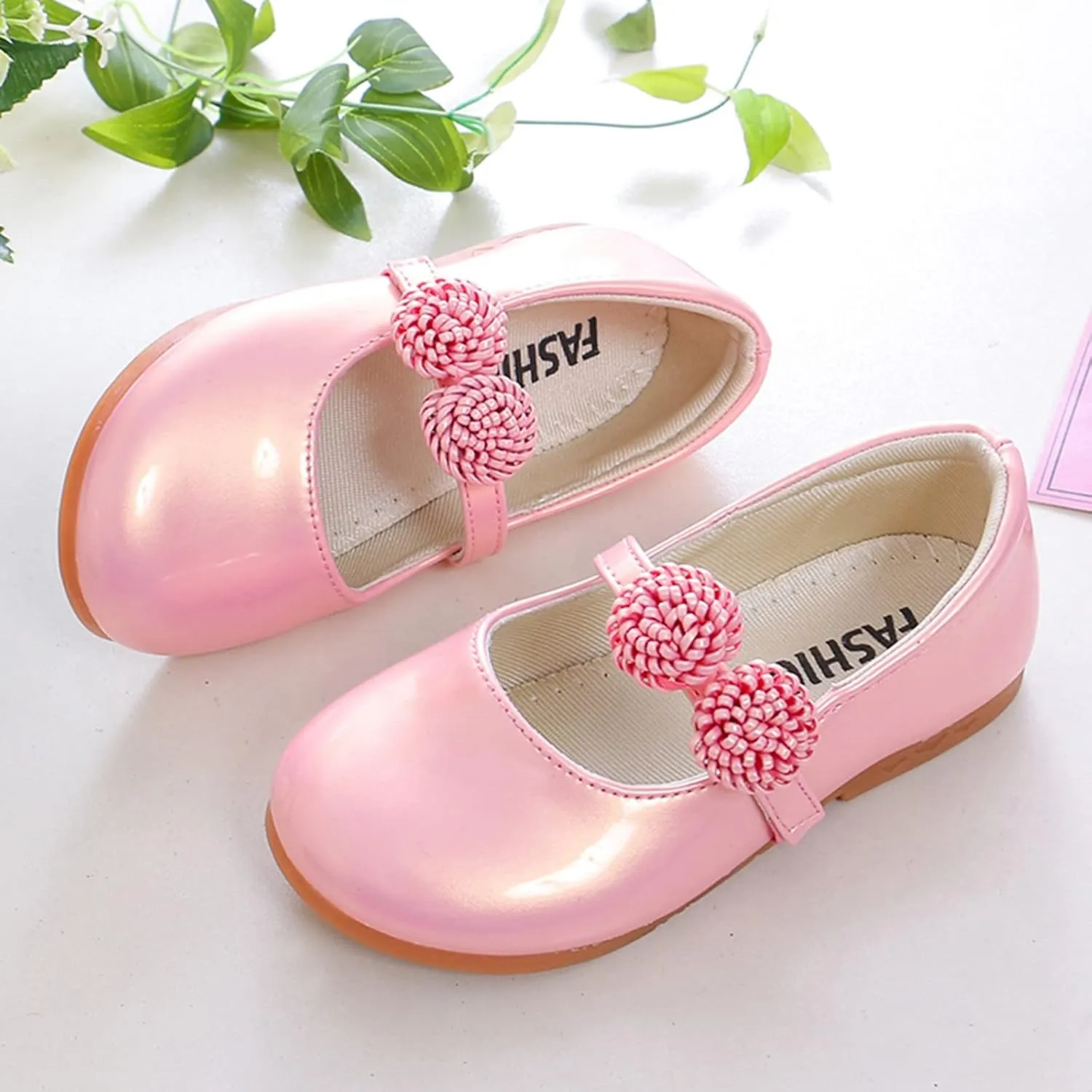 Girl's Mary Jane School Uniform Shoes Toddler Little Kid Dress Shoes Girl Ballet Flats Flower Girl Shoes Church Shoes
