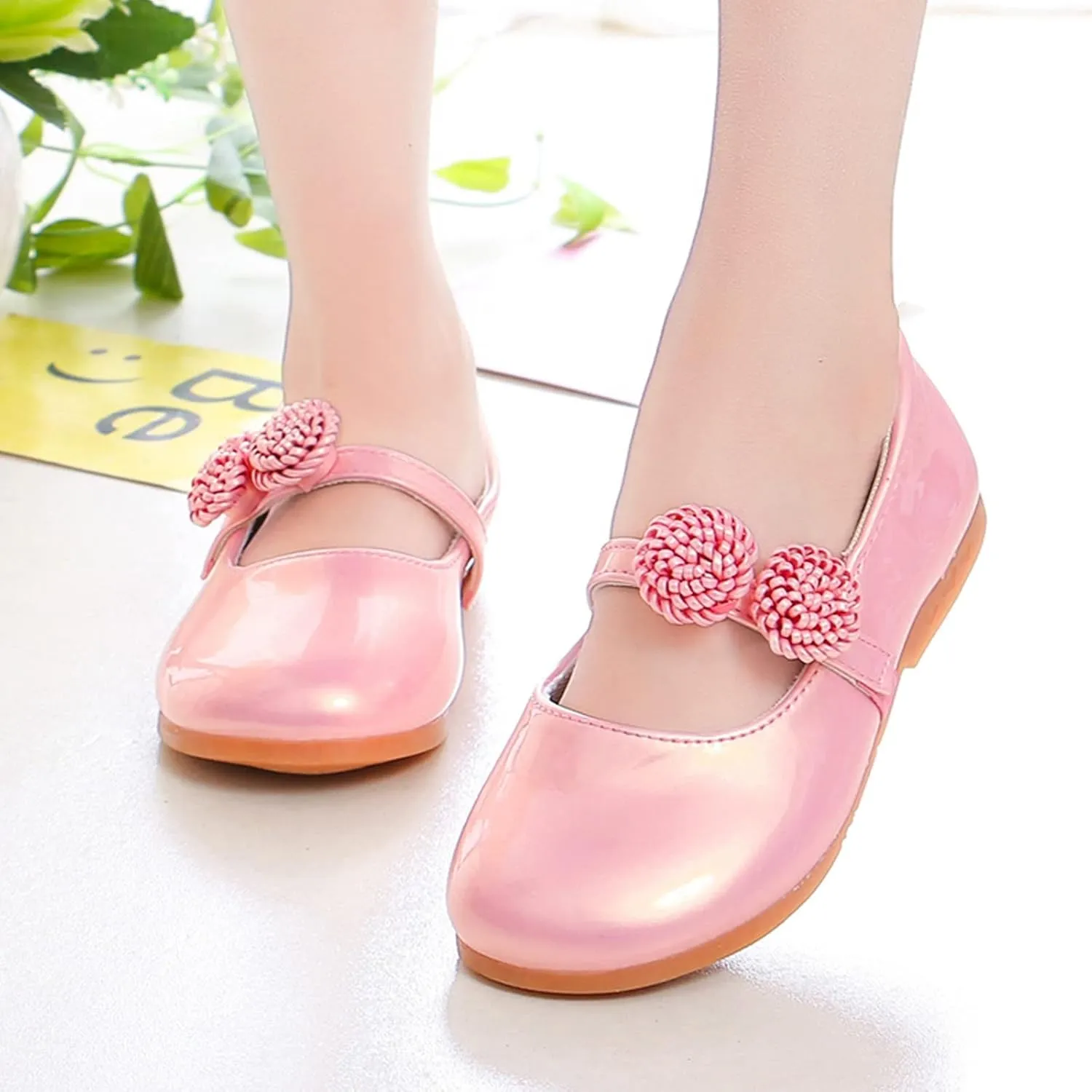 Girl's Mary Jane School Uniform Shoes Toddler Little Kid Dress Shoes Girl Ballet Flats Flower Girl Shoes Church Shoes