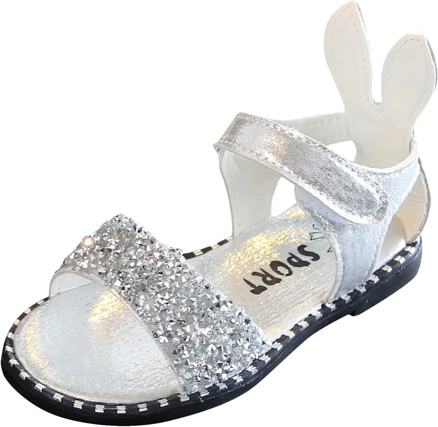Girls Shoes with Straps Toddler Little Girl Dress Sandals Shoes Casual Slip On Ballet Slide Sandals Shower