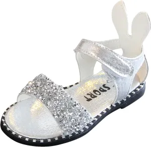 Girls Shoes with Straps Toddler Little Girl Dress Sandals Shoes Casual Slip On Ballet Slide Sandals Shower